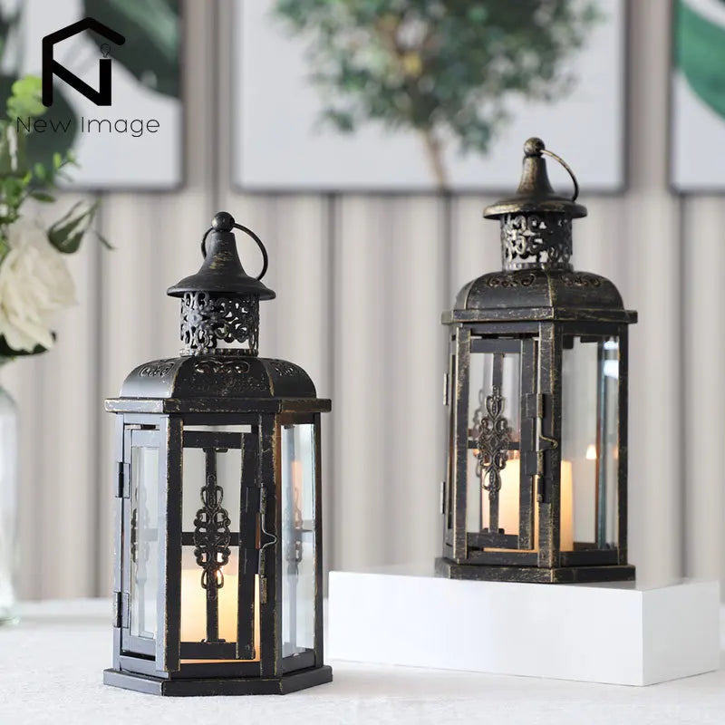 Vintage Nordic Candle Holder Lantern
