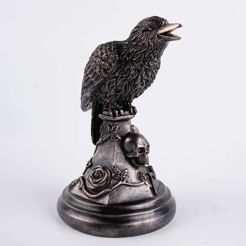 Retro Gothic Animal Candle Holder - Black Owl/Bat/Wolf/Crow/Cat