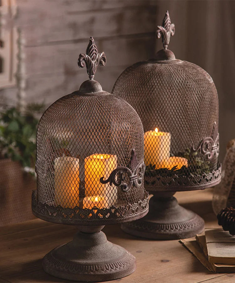 American Iron Industrial Style Candle Holder