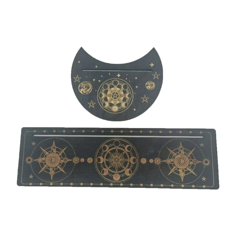 Wooden Moon Tarot Card Stand