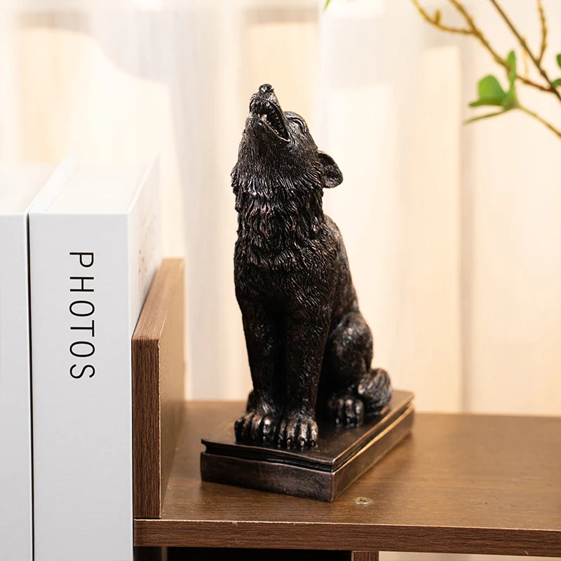 Retro Gothic Animal Candle Holder - Black Owl/Bat/Wolf/Crow/Cat