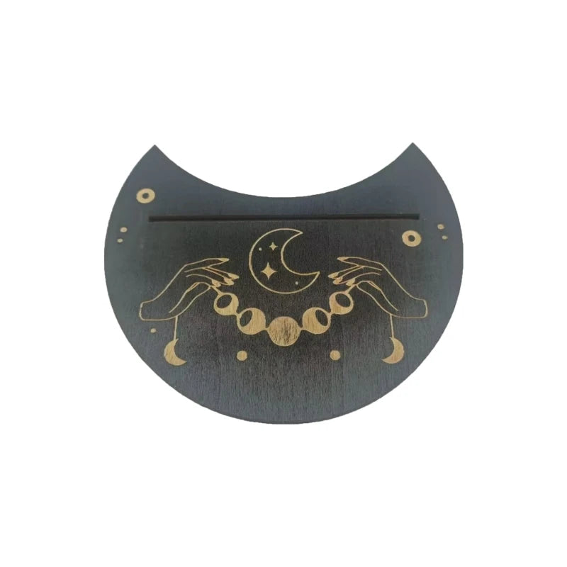 Wooden Moon Tarot Card Stand