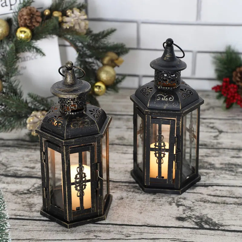 Vintage Nordic Candle Holder Lantern
