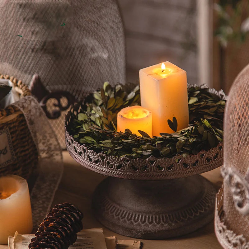 American Iron Industrial Style Candle Holder
