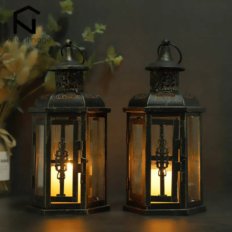 Vintage Nordic Candle Holder Lantern